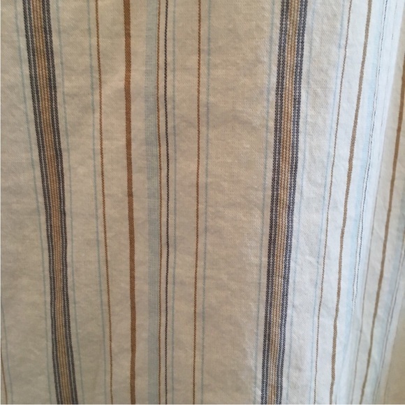 Arizona Jean Company shirt stripe collar short sleeve cream casual XL Immortal - Picture 3 of 7